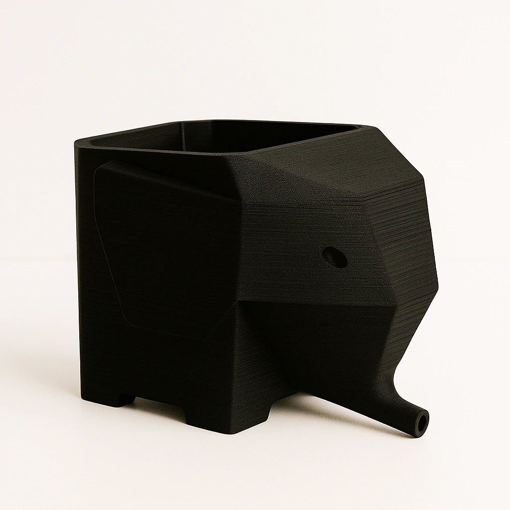 [UTL-COZ001-VE-PTO-U] Escorredor de talheres Elefante (Preto)